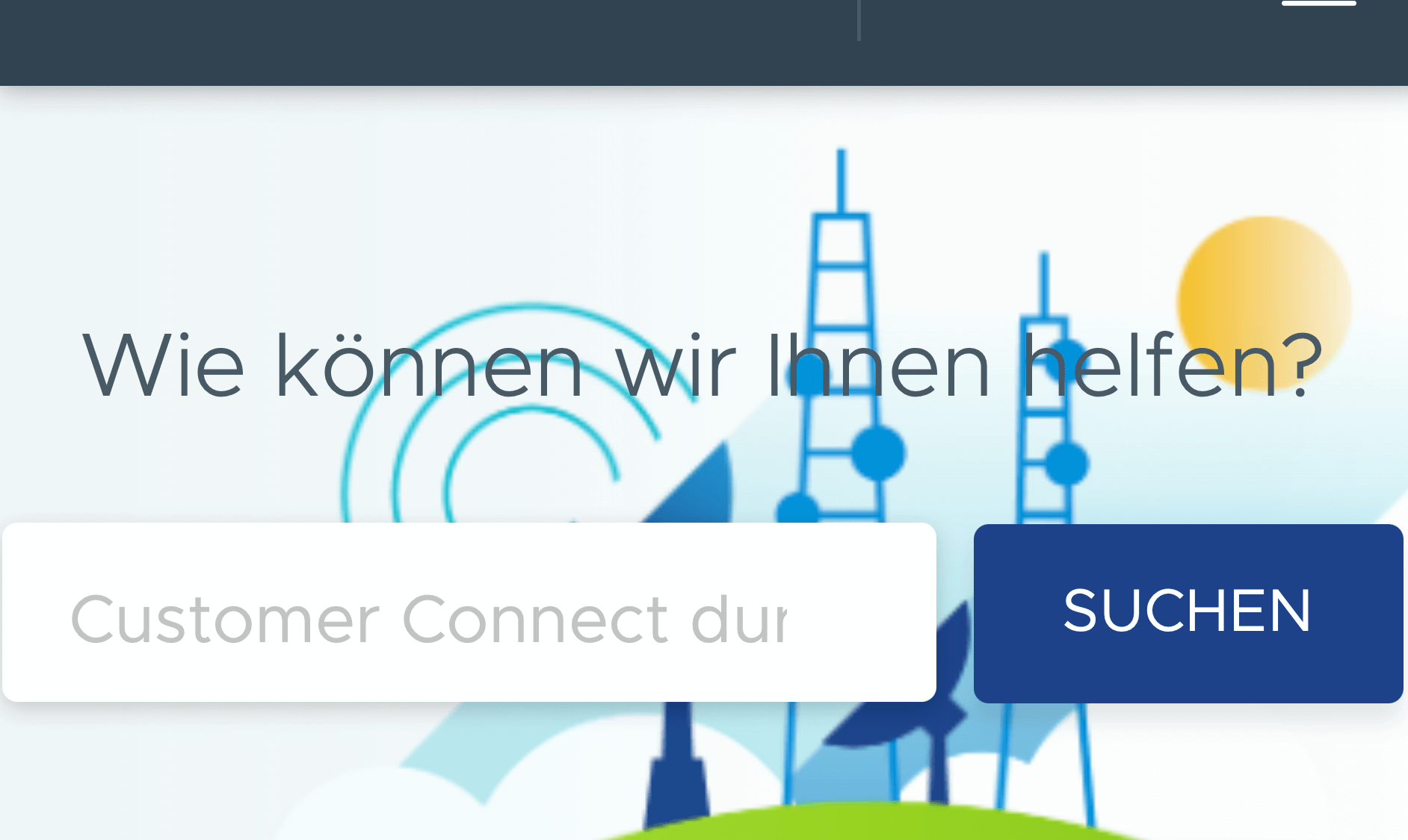 Screenshot von VMware Customer Connect Portal